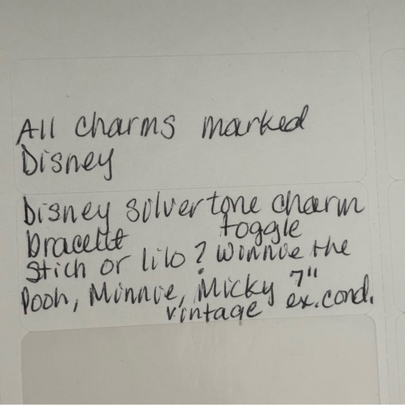 Vintage look or vintage? Disney toggle silver tone charm bracelet - Picture 9 of 9